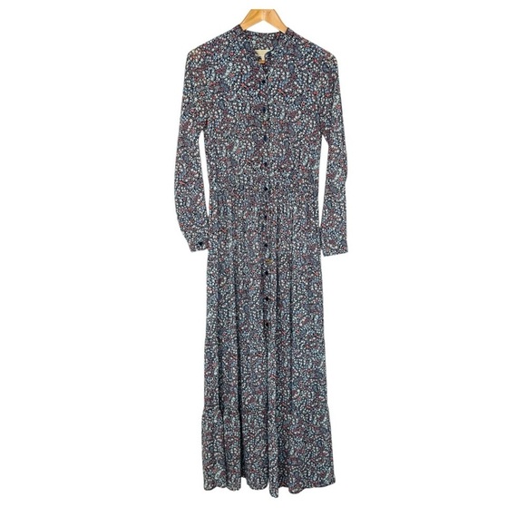 MICHAEL Michael Kors Long Sleeve Paisley Print Maxi Dress. Size 0. - Picture 1 of 16